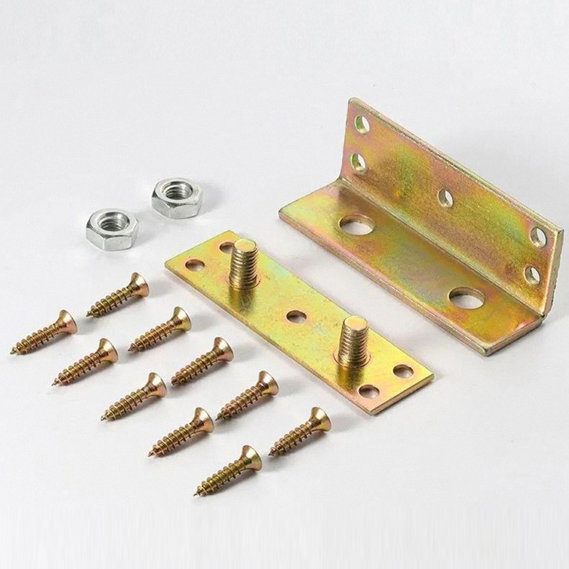 Furniture Hardware Lowes - مجموعة واحدة (4 أزواج) مفصلات السرير