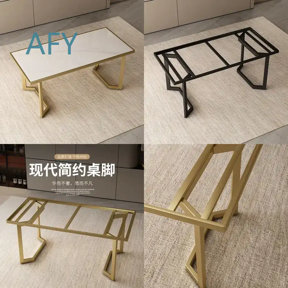 Furniture Hardware Paint - قواعد طاولة معدنية مزخرفة بالبلاط لطاولات