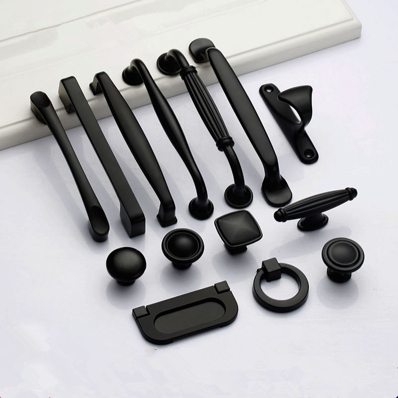 Furniture Hardware Nut - مقابض سوداء لمقابض خزائن الأثاث ودرج