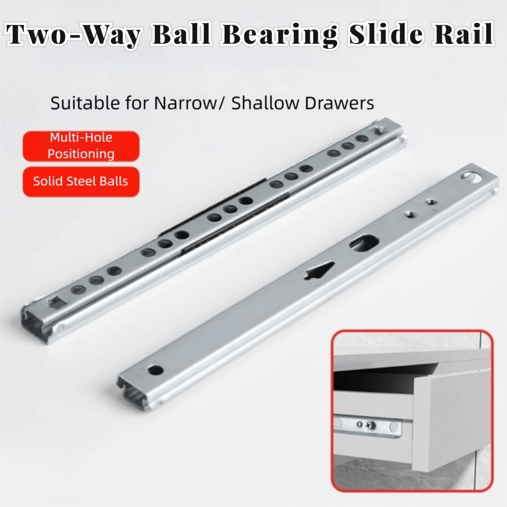 Drawer Slide Pair - قطعتان من ملحقات أدراج انزلاقية ناعمة