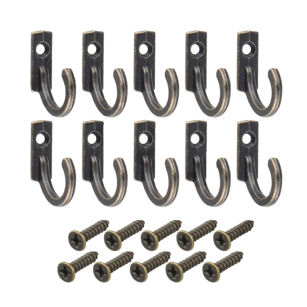 Furniture Hook Hardware - 10 قطع/مجموعة من الخطافات العتيقة لتعليق