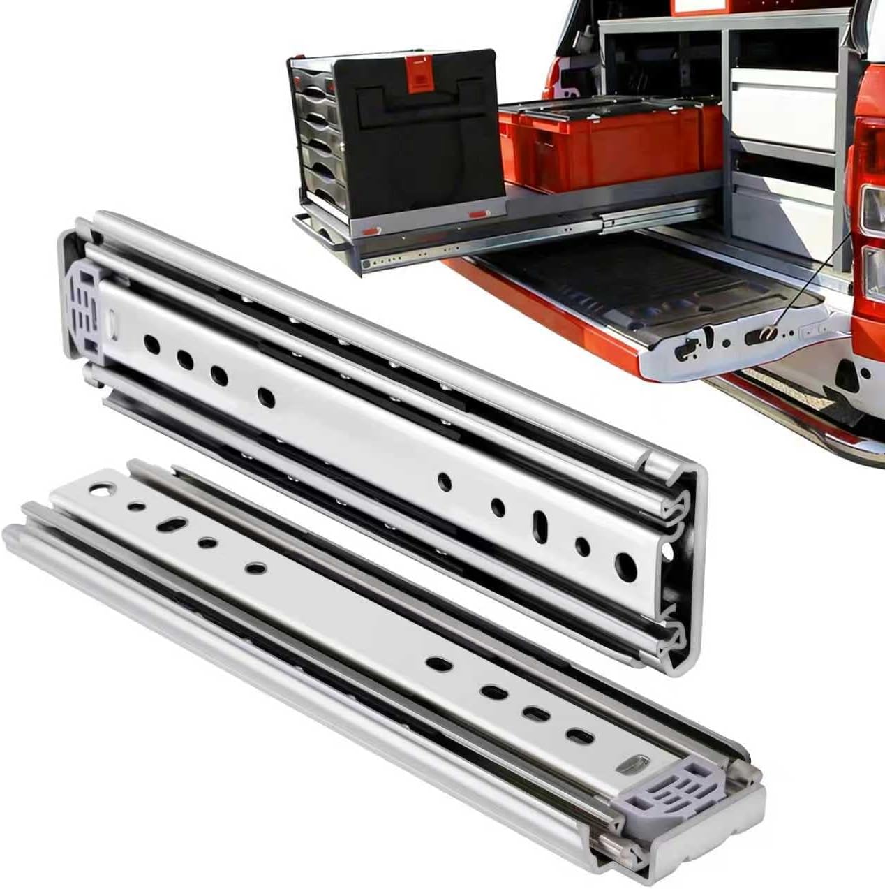 Drawer Slide Pair - منزلقات أدراج جانبية شديدة التحمل مقاس