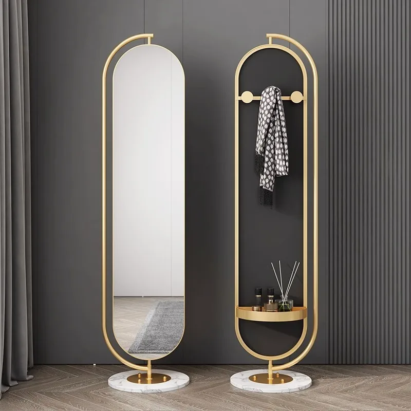 Furniture Hook Hardware - مرآة قائمة بطول كامل قابلة للدوران