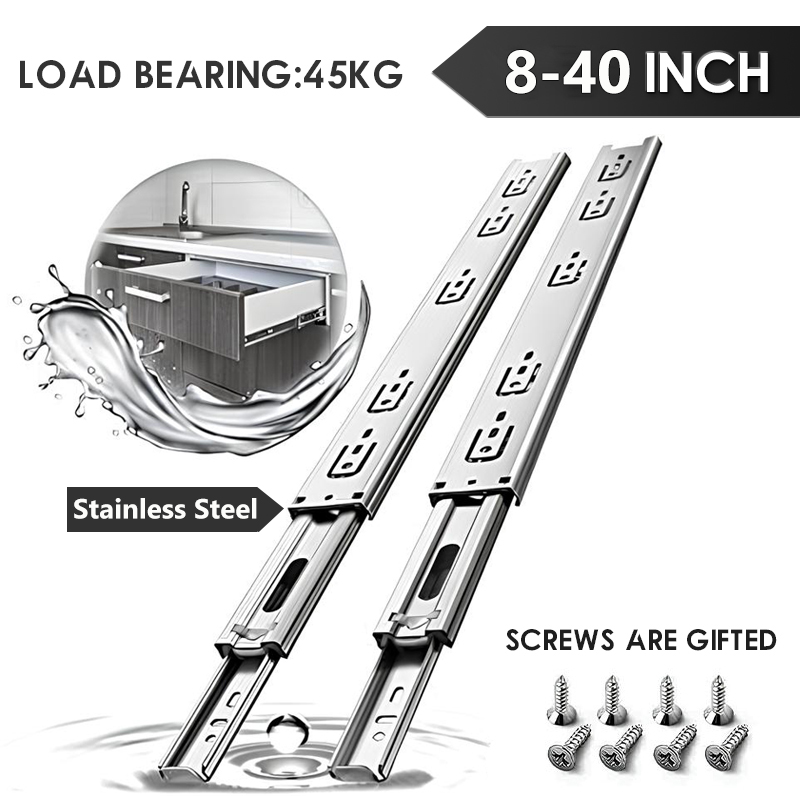 Drawer Slide Pair - AOLISHENG 1 زوج الفولاذ المقاوم للصدأ