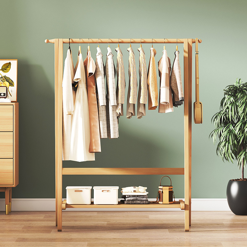 حامل ملابس بسيط من الخيزران ذو - مراجعة Furniture Hook Hardware وسعره
