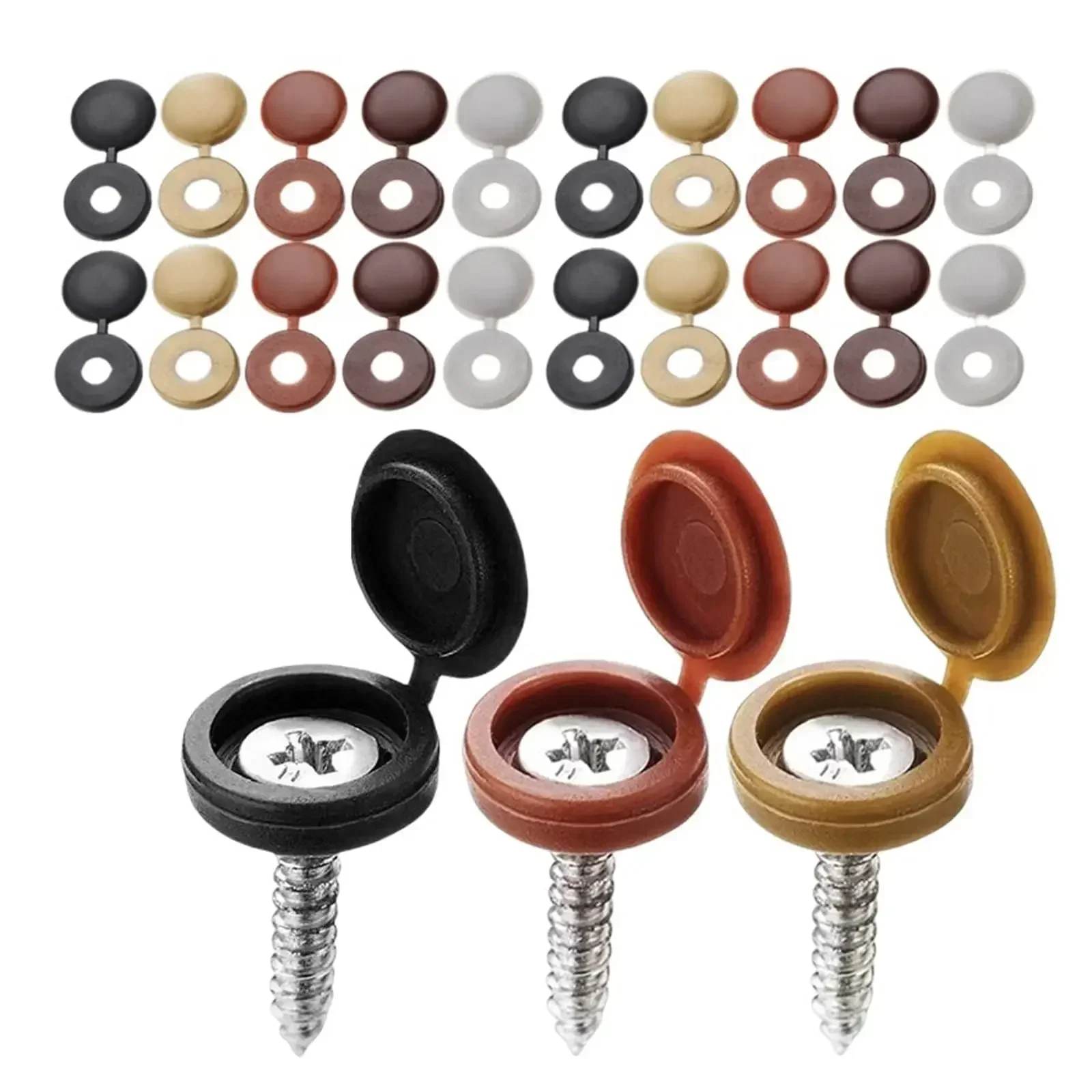 متمحور غطاء برغي بلاستيكي أضعا - مراجعة Furniture Hardware Fixing Screws وسعره