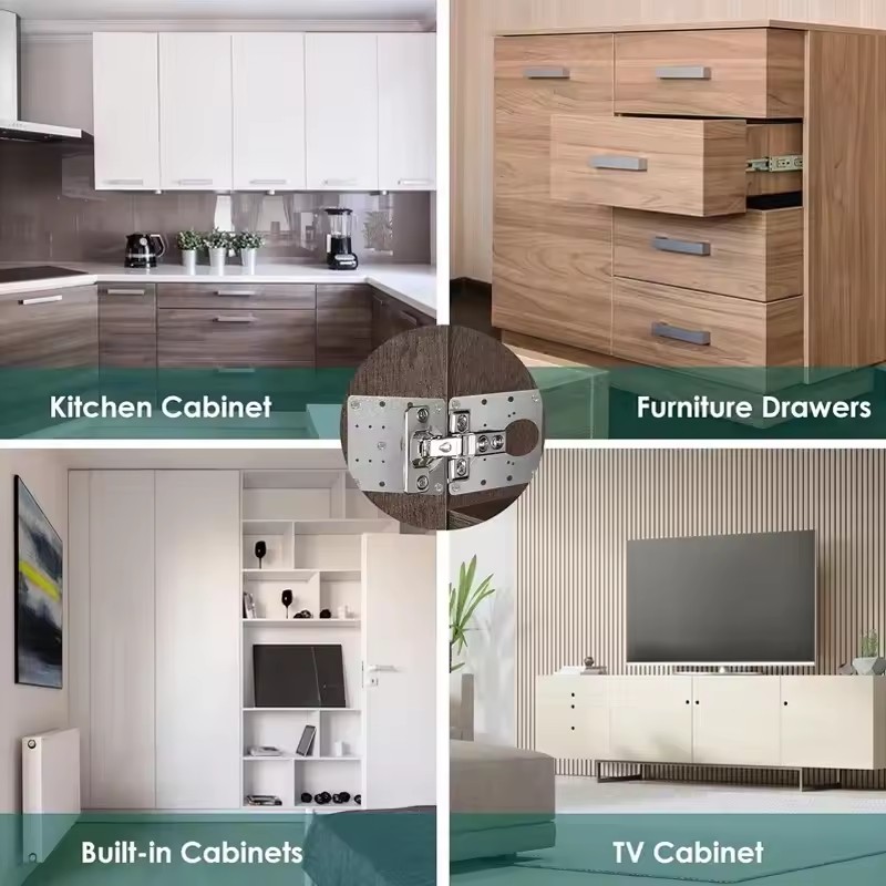 2/10 قطعة مجموعات المفصلي لوحة - مراجعة Furniture Hardware Fixing Screws وسعره