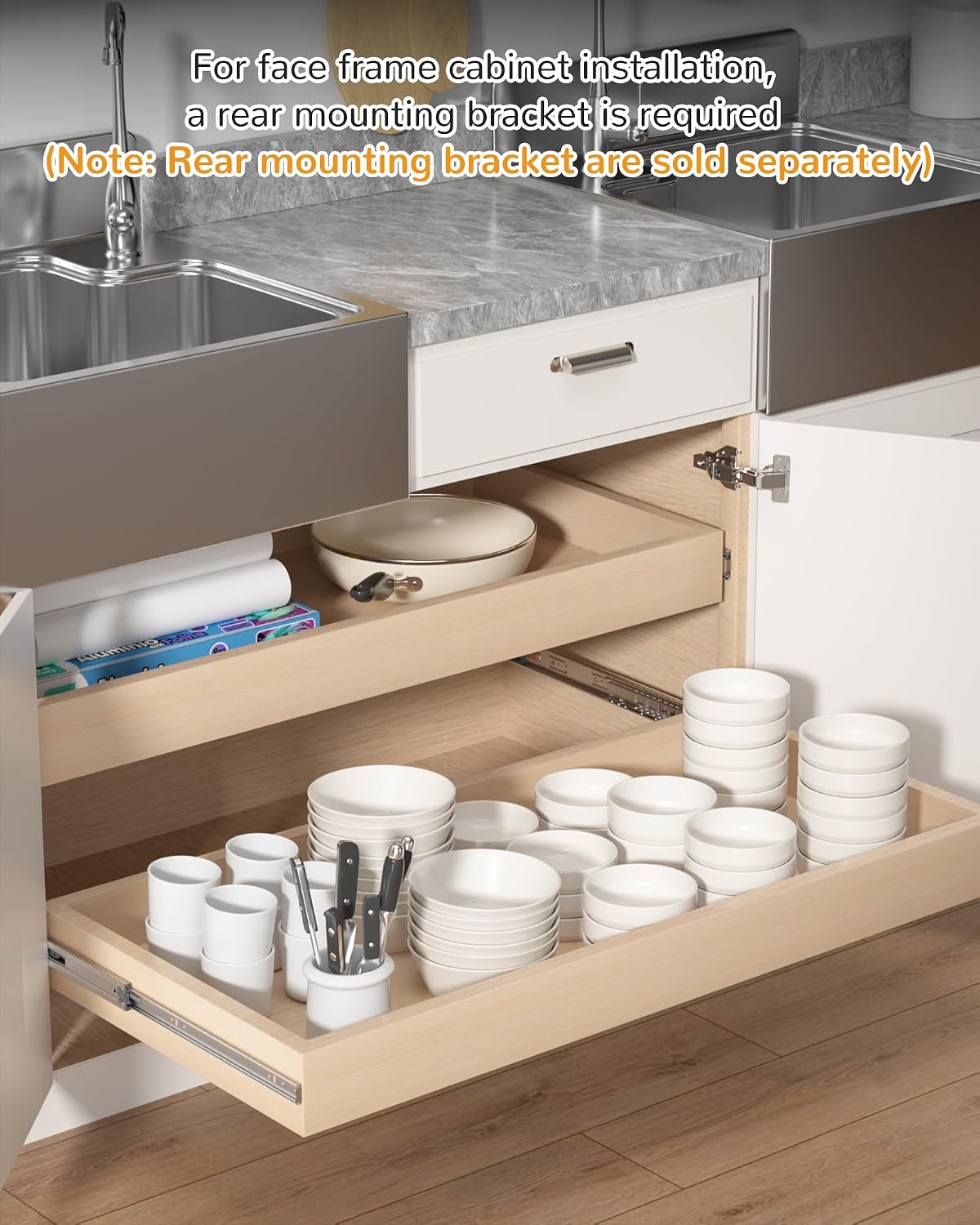 منزلقات أدراج جانبية 24 بوصة ب - مراجعة Drawer Slide Pair وسعره