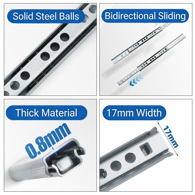 طقم من قطعتين من مجرى درج انزل - مراجعة Drawer Slide Pair وسعره