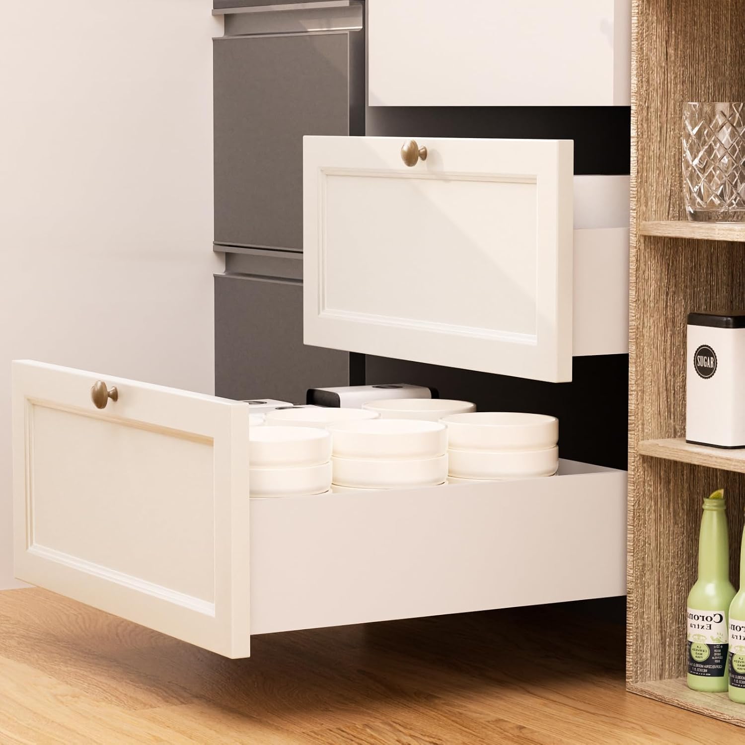 منزلقات أدراج مخفية بطول 21 بو - مراجعة Drawer Slide Pair وسعره