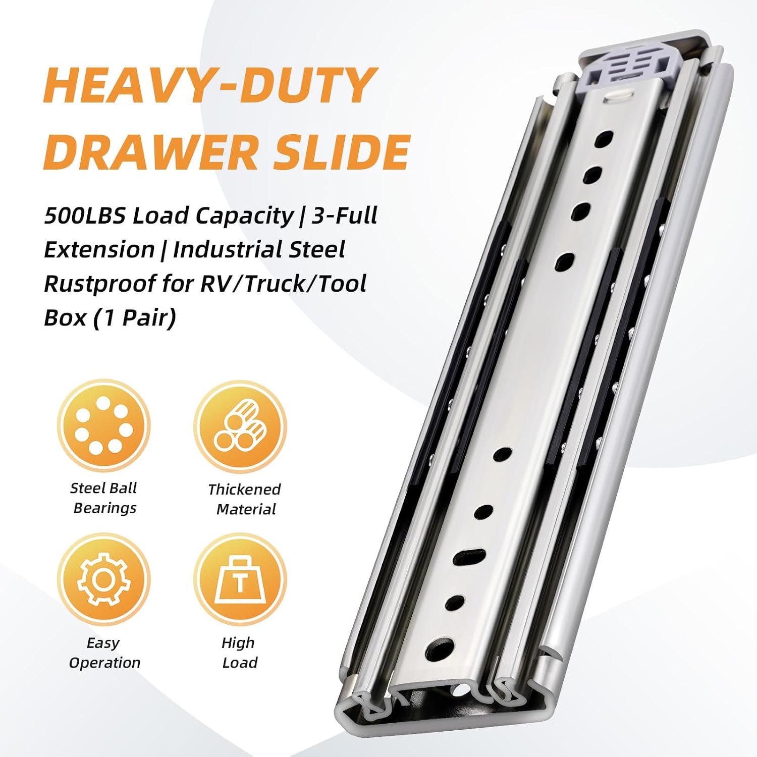 منزلقات أدراج جانبية شديدة الت - مراجعة Drawer Slide Pair وسعره