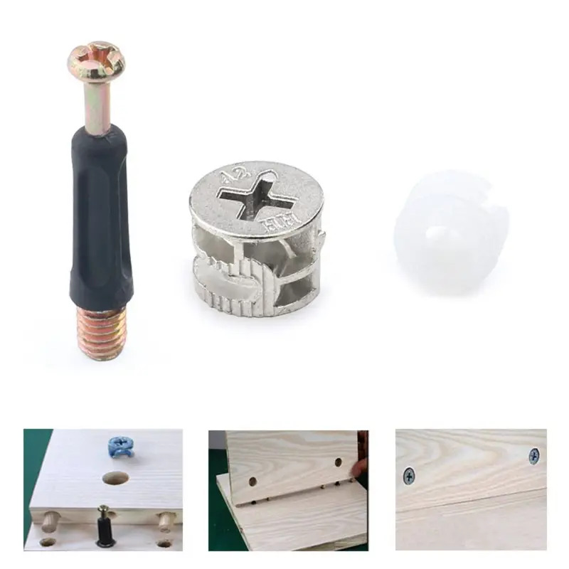 100 قطعة موصل أثاث ثلاثي الوظا - مراجعة Furniture Hardware Fixing Screws وسعره