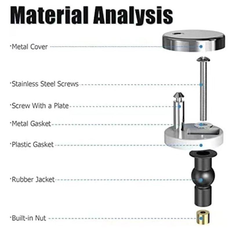 قطعتان من مفصلات مقعد المرحاض  - مراجعة Furniture Hardware Fixing Screws وسعره
