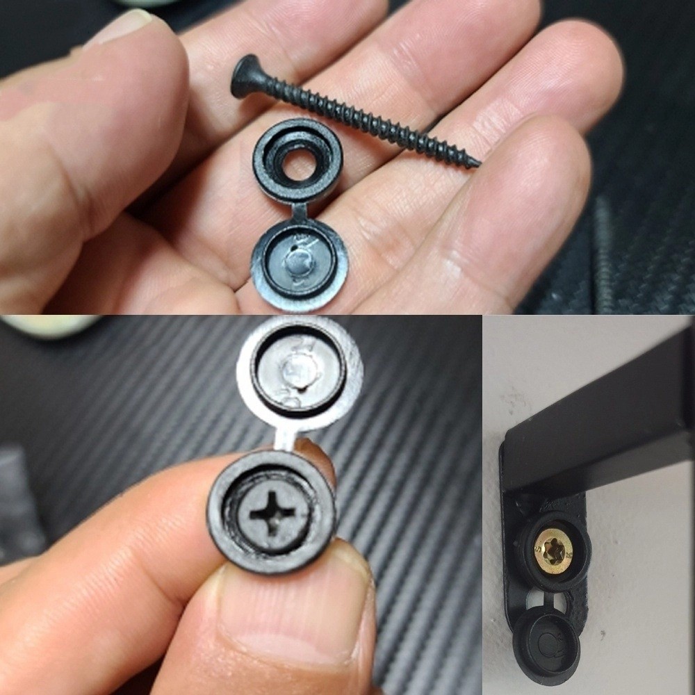 100 قطعة أغطية حماية جديدة عال - مراجعة Furniture Hardware Fixing Screws وسعره