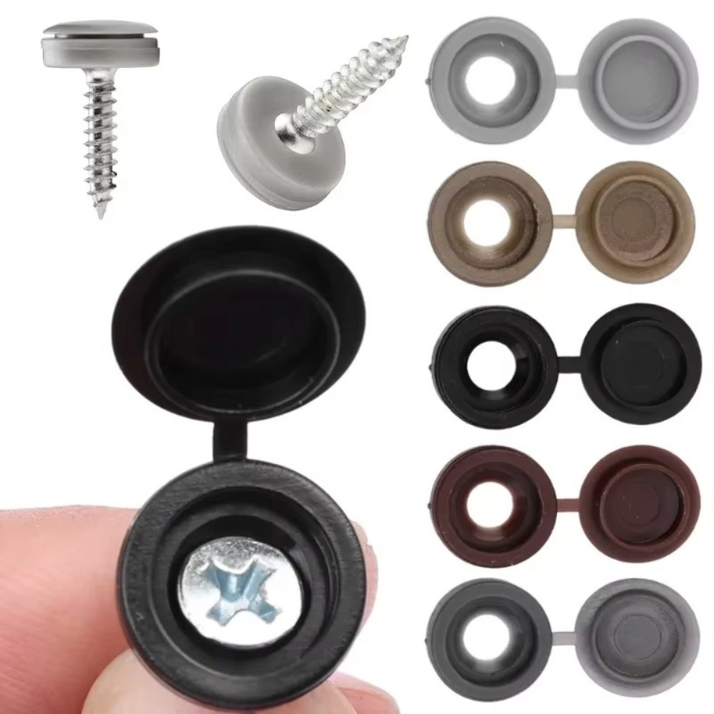 100 قطعة أغطية حماية جديدة عال - مراجعة Furniture Hardware Fixing Screws وسعره