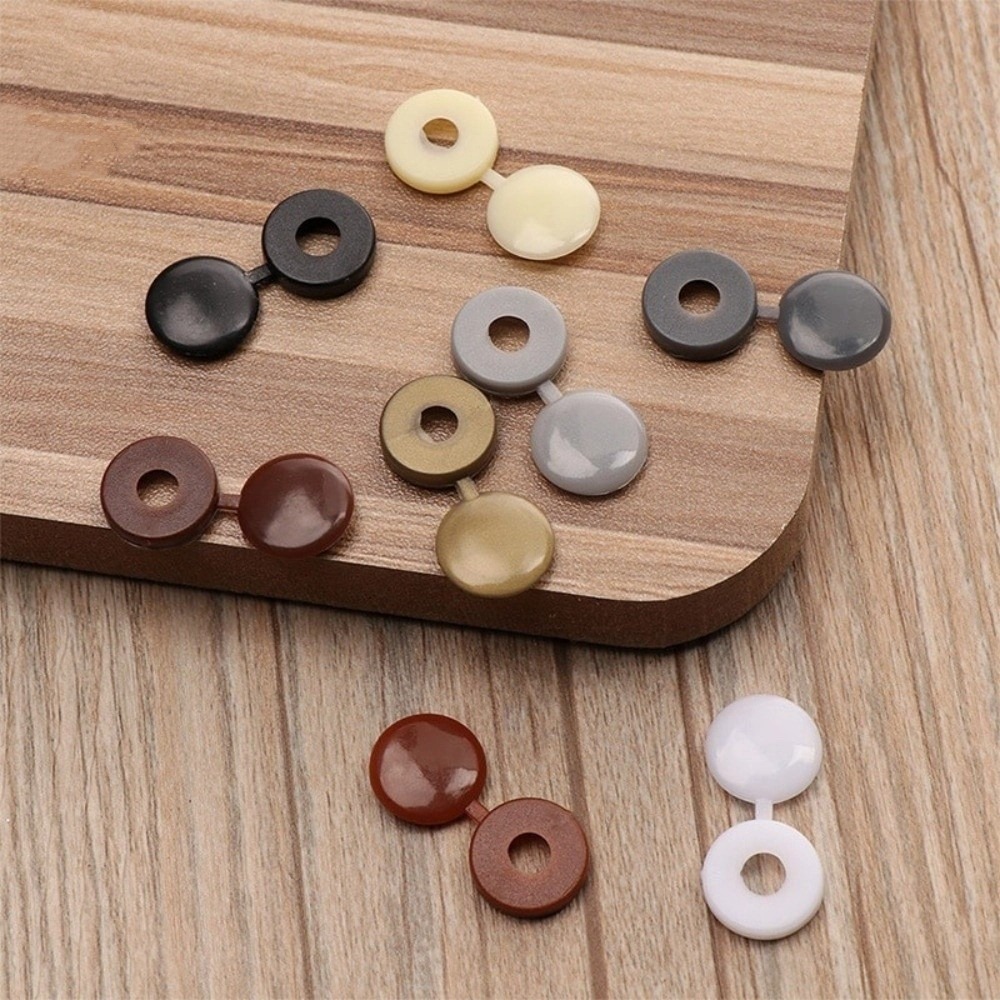 100 قطعة أغطية حماية جديدة عال - مراجعة Furniture Hardware Fixing Screws وسعره