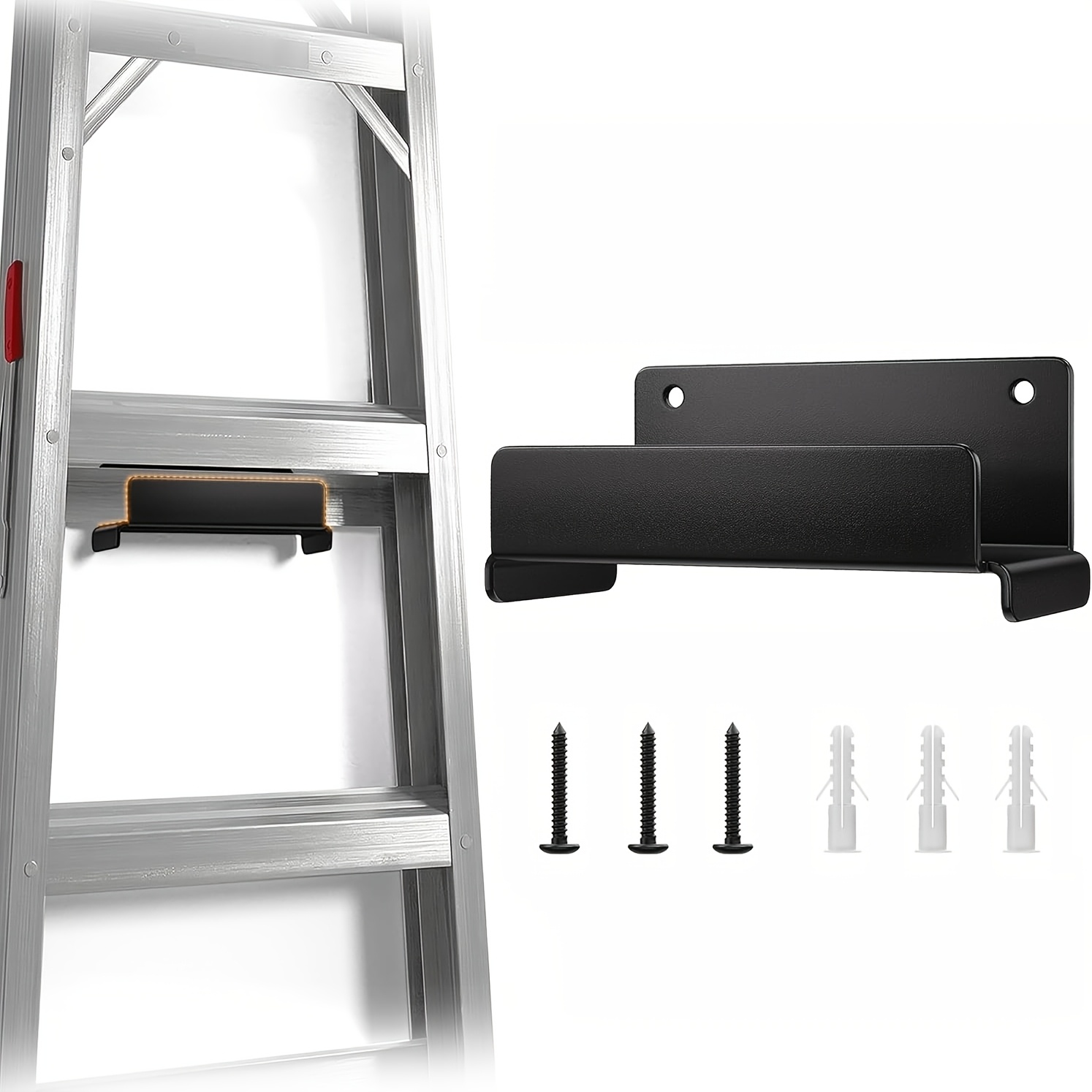 خطاف سلم للجدار، رف تخزين متين - مراجعة Furniture Hook Hardware وسعره