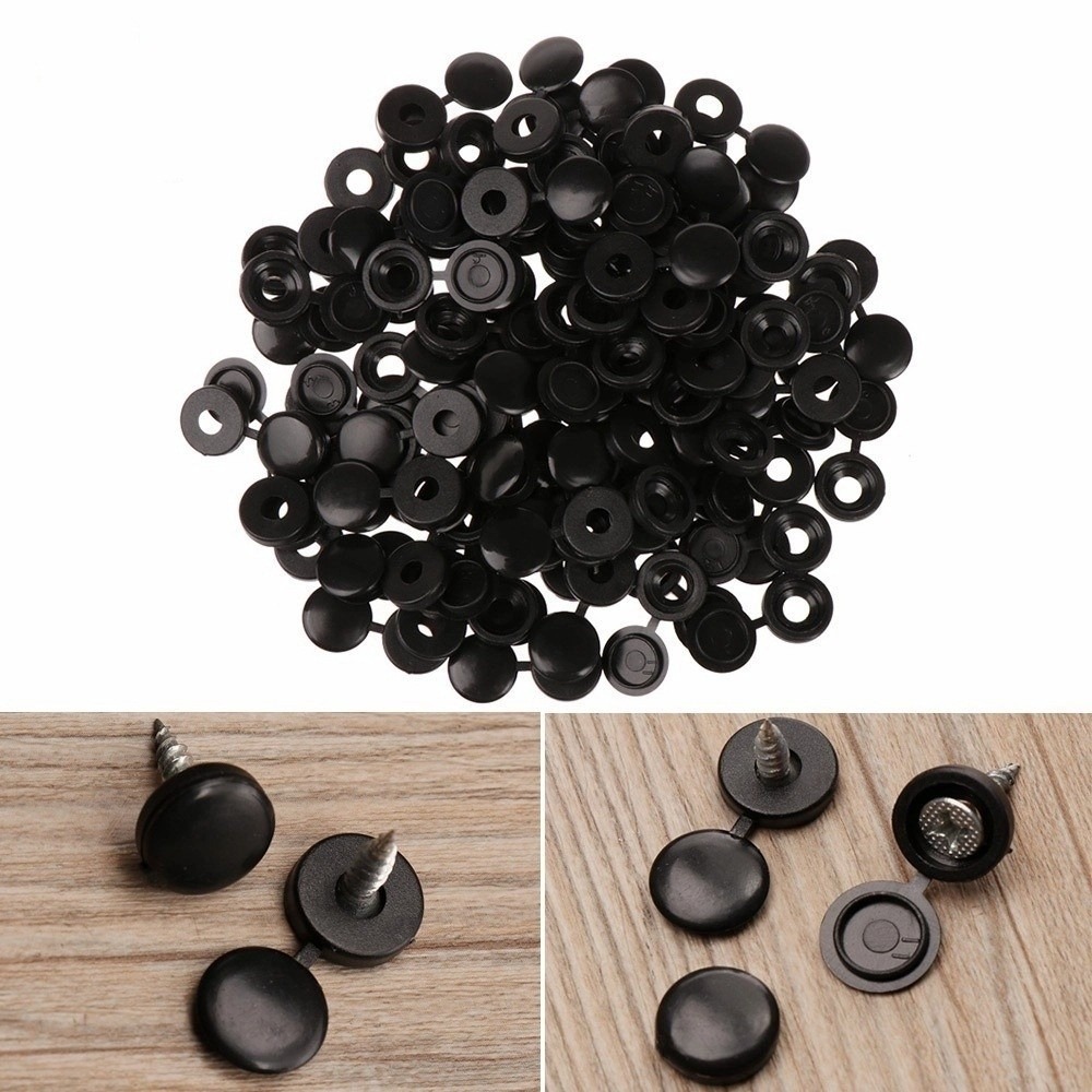 100 قطعة من أغطية البراغي الوا - مراجعة Furniture Hardware Fixing Screws وسعره